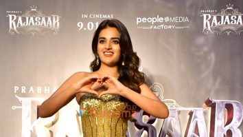 Photos: Nidhhi Agerwal, Malavika Mohanan, Riddhi Kumar and others grace ‘Nache Nache’ song launch from The RajaSaab