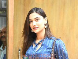 Photos: Saiee Manjrekar spotted outside a restaurant in Bandra