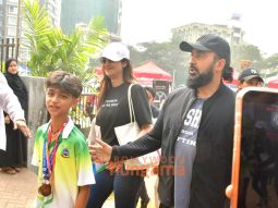 Photos: Shilpa Shetty snapped with family in Juhu