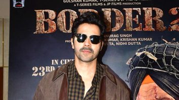 Photos: Varun Dhawan and Ahan Shetty snapped promoting Border 2