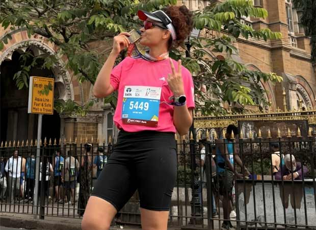 Saiyami Kher celebrates 10 years at Mumbai Marathon: "This is where my running journey began"