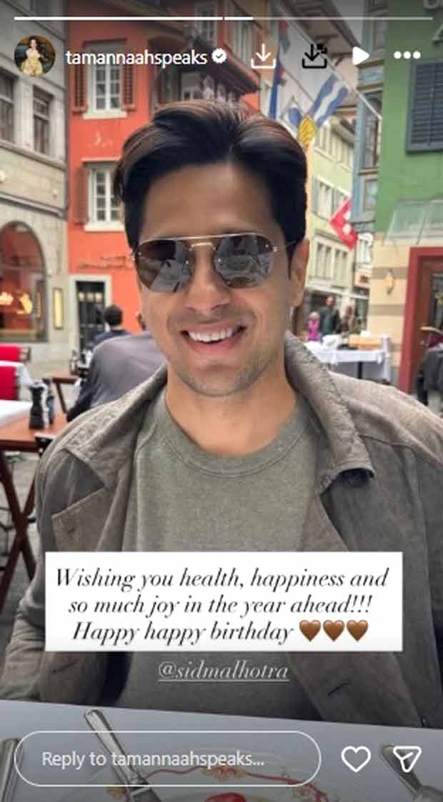 VVAN: Force of the Forest makers and Tamannaah Bhatia wish Sidharth Malhotra on his birthday