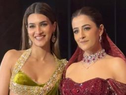 The beautiful bride & her gorgeous sister! Nupur & Kriti Sanon