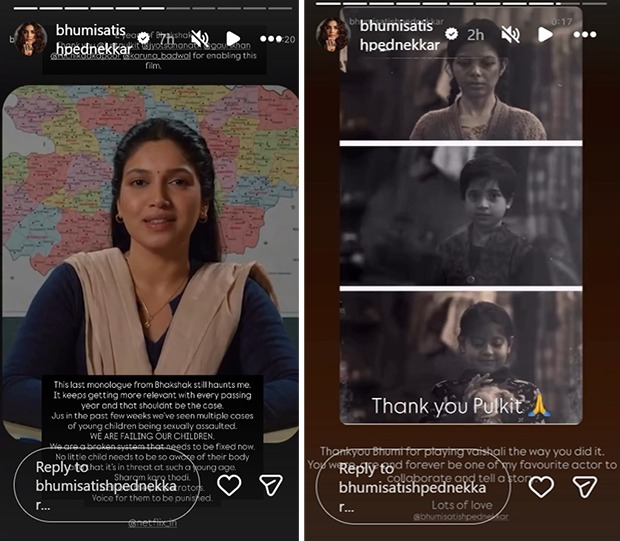 Bhumi Pednekar marks 2 years of Bhakshak; says she is ‘heartbroken’ as the film’s message remains relevant