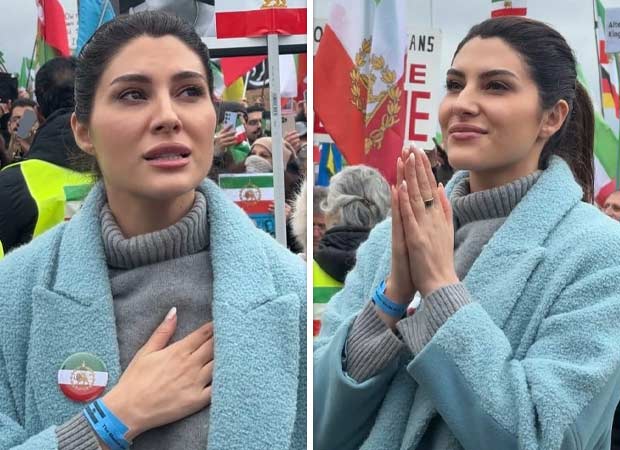 Elnaaz Norouzi joins 250,000-strong Munich protest for Iran; says “They risk their lives for freedom”
