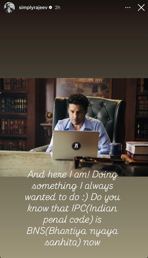 Is Rajeev Khandelwal studying law? Actor’s Instagram story sparks curiosity among fans