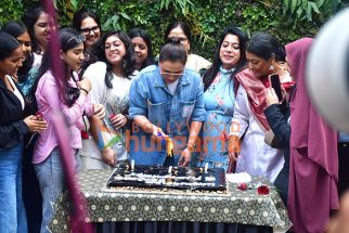 Photos: Rani Mukerji snapped at the success celebration of Mardaani 3