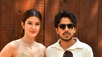 Photos: Shanaya Kapoor and Adarsh Gourav snapped promoting Tu Yaa Main