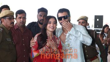 Photos: Vijay Deverakonda–Rashmika Mandanna make first appearance after wedding