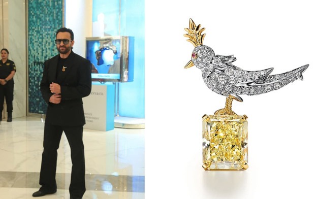 Saif Ali Khan dons brooch worth Rs. 45 lakhs; accessory steals the show at Tiffany event