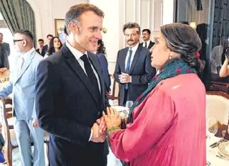 Shabana Azmi on meeting French President Emmanuel Macron, “He was very charming, very attentive and he was with us to listen”