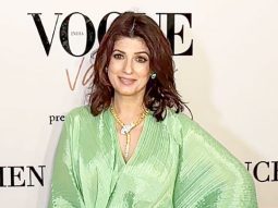 Twinkle Khanna pose for media