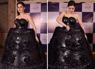 Uorfi wears 100 kg chocolate cake dress; feeds people in wildest fashion experiment yet