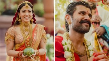 Vijay Deverakonda and Rashmika Mandanna Wedding: From temple gold to Vanasingaram weave, their looks are Deccan royalty redefined