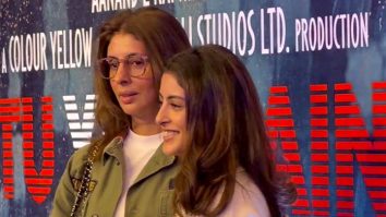 Shweta Bachchan & Navya Nanda pose together for media