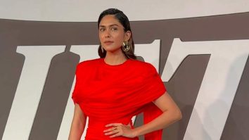 Mrunal Thakur slays in a chilly red outfit