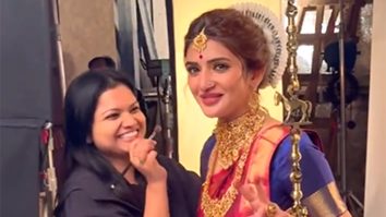 BTS shots are complete entertainment! Sreeleela