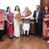 Kangana Ranaut meets PM Narendra Modi with family on her 40th birthday, calls it “memorable”