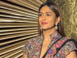 Mrunal Thakur papped in a gorgeous saree