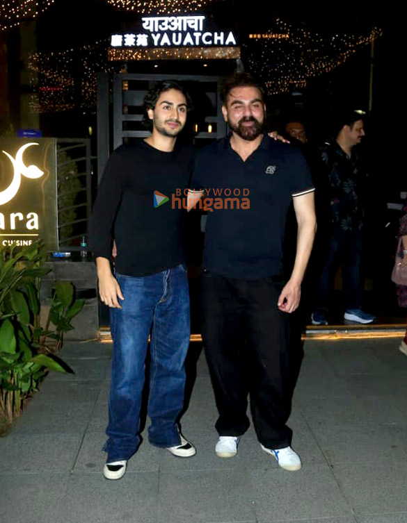 photos arbaaz khan sshura khan arhaan khan and jannat zubair snapped in bkc 2