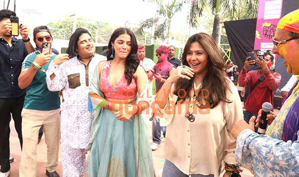 photos ektaa r kapoor and wamiqa gabbi snapped promoting bhooth bangla at holi bash 6