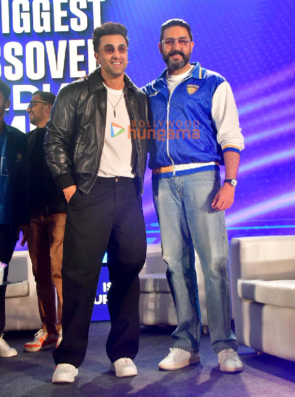 Photos: Ranbir Kapoor and Abhishek Bachchan snapped at ISGL launch