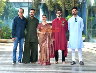 Photos: Sanya Malhotra, Aditya Rawal, Aditya Seal and others snapped at Abundantia Entertainment office in Andheri