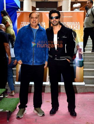 Photos: Varun Dhawan and David Dhawan snapped on the sets of The Great Indian Kapil Show