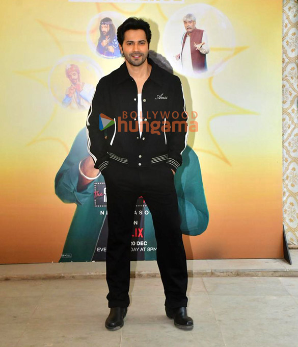 photos varun dhawan and david dhawan snapped on the sets of the great indian kapil show 4