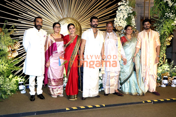 photos vijay deverakonda and rashmika mandanna snapped at their wedding reception 2