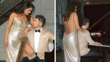 Priyanka Chopra stuns in Stella McCartney at Vanity Fair after-party; Nick Jonas complements in classic tuxedo