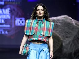 Radhikka Madan turns showstopper at Lakmé Fashion Week in bold fusion look; praises student designers