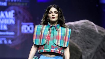 Radhikka Madan turns showstopper at Lakmé Fashion Week in bold fusion look; praises student designers
