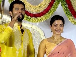 After ViRosh wedding festivities, Rashmika Mandanna steps out in a Rs 3,450 peach mulmul saree