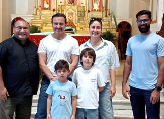 Saif Ali Khan and Kareena Kapoor Khan visit Bandra church with Taimur and Jeh; family moment goes viral