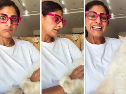 Kubbra Sait shares playful moment with her pet cat on International Pet Day