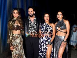 Photos: Ayushmann Khurrana, Sara Ali Khan, Rakul Preet Singh, Wamiqa Gabbi and others snapped during the song shoot of their film Pati Patni Aur Woh Do
