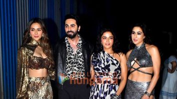 Photos: Ayushmann Khurrana, Sara Ali Khan, Rakul Preet Singh, Wamiqa Gabbi and others snapped during the song shoot of their film Pati Patni Aur Woh Do