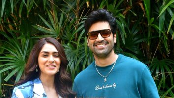 Photos: Mrunal Thakur and Adivi Sesh snapped promoting Dacoit