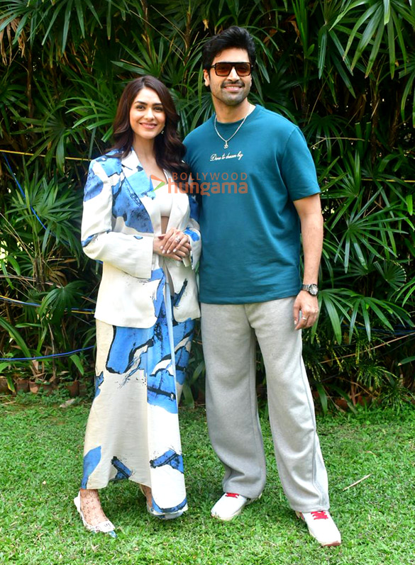 photos mrunal thakur and adivi sesh snapped promoting dacoit 2