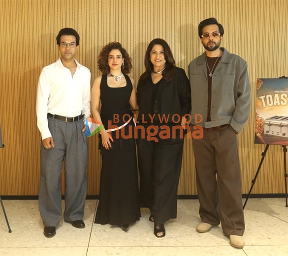 Photos: Rajkummar Rao, Sanya Malhotra, Archana Puran Singh and Abhishek Banerjee snapped promoting Toaster at BKC Photos: Rajkummar Rao, Sanya Malhotra, Archana Puran Singh and Abhishek Banerjee snapped promoting Toaster at BKC