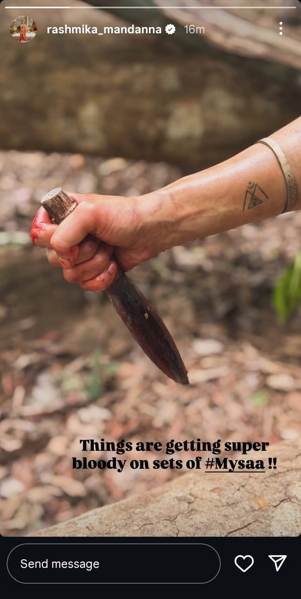 मैसा सेट पर रश्मिका मंदाना कहती हैं, 