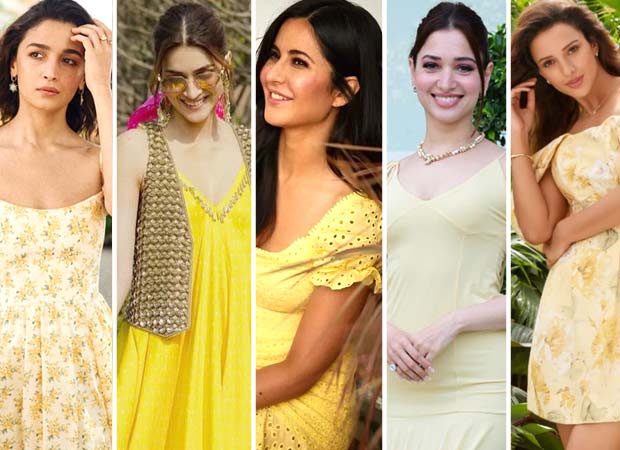 Alia Bhatt, Kriti Sanon, Katrina Kaif, Tamannaah Bhatia, and Triptii Dimri: Bollywood actresses serving major yellow fashion inspiration this summer