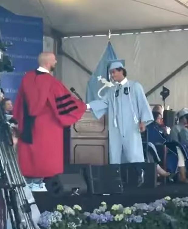 Juhi Chawla drops a glimpse of son Arjun Mehta’s Columbia University graduation on social media