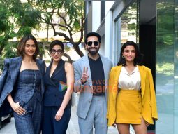 Photos: Ayushmann Khurrana, Rakul Preet Singh, Sara Ali Khan and Wamiqa Gabbi snapped promoting Pati Patni Aur Woh Do