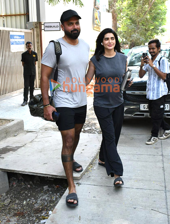 photos karishma tanna snapped with her husband varun bangera outside the gym 4