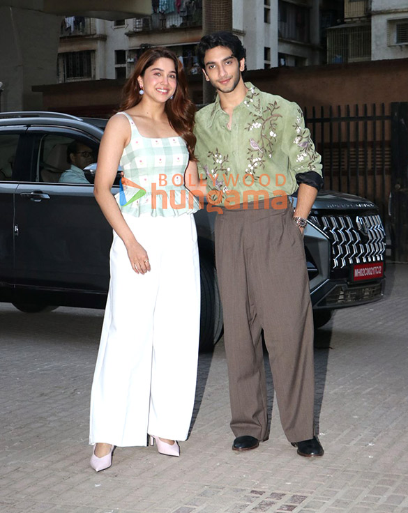 Photos: Vedang Raina, Sharvari snapped promoting their upcoming film Main Vaapas Aaunga