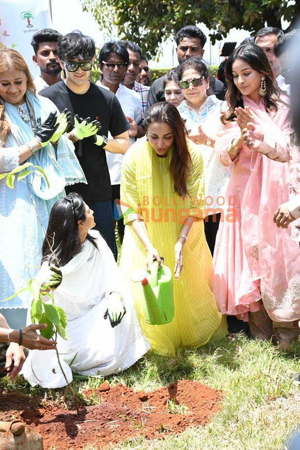 photos malaika arora shehnaaz gill and others flag off tree plantation drive campaign for world environment day 8
