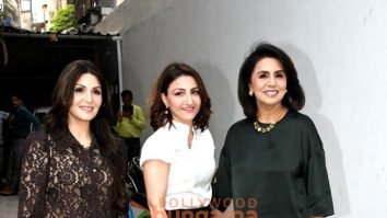 Photos: Neetu Singh, Riddhima Kapoor Sahni and Soha Ali Khan snapped promoting Daadi Ki Shaadi on the sets of All About Her