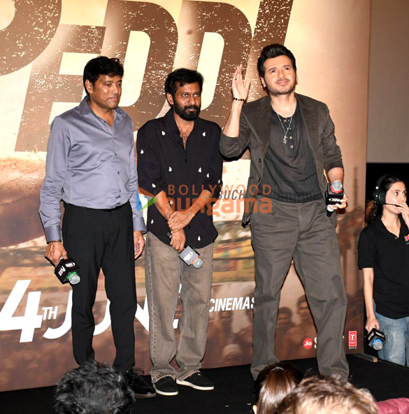 photos ram charan janhvi kapoor buchi babu sana boman irani and others snapped at peddi trailer launch in mumbai 1